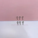 حلقه پیچ نقره ای و طلایی