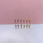 حلقه پیچ نقره ای و طلایی