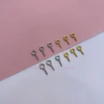 حلقه پیچ نقره ای و طلایی