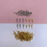حلقه پیچ نقره ای و طلایی