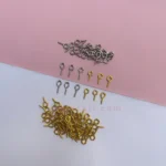 حلقه پیچ نقره ای و طلایی