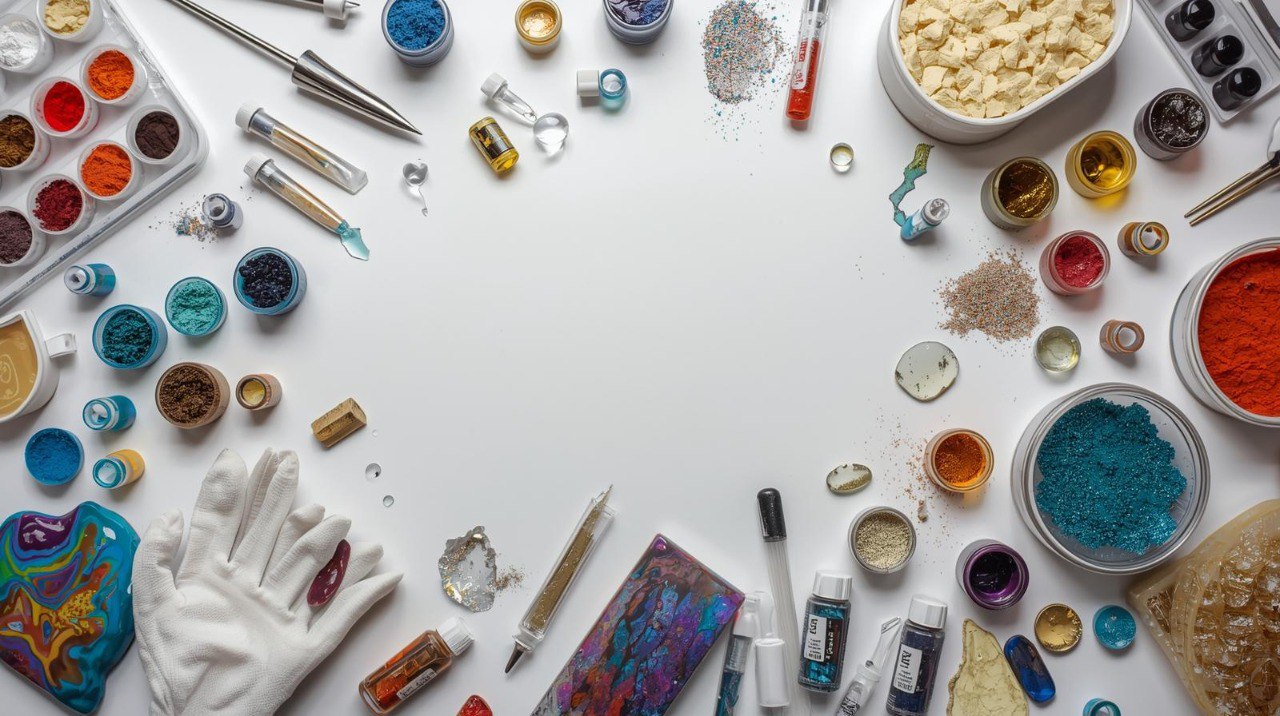 انواع رنگ های مخصوص رزین